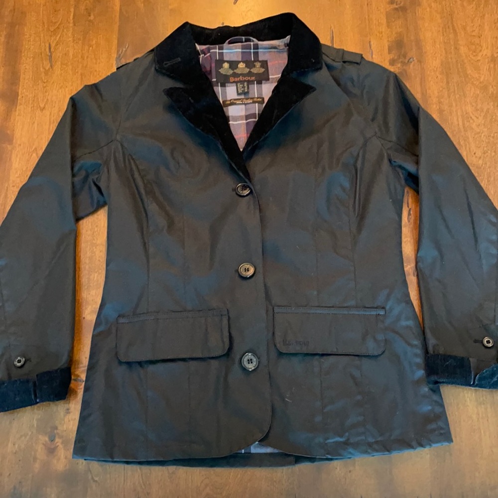 Barbour black jacket